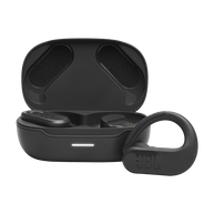 JBL Endurance Peak 3 - Black - Dust and water proof True Wireless active earbuds - Hero